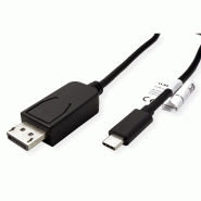 ROLINE Câble adaptateur type C - DisplayPort, v1.4, M/M, 2 m_1