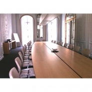 Table de conférence tonneau - art bureau - fabrication spéciale et personnalisée_1