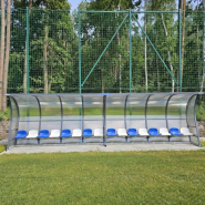 Abri de touche PREMIUM pour joueurs - SPORTPLUS.PL - polycarbonate alvéolaire - 100Kg_1