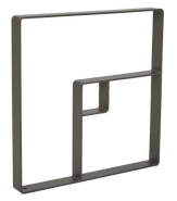 Appui vélos KUB - Structure en acier ou bois exotique - Finition bois lasuré ou acier peint - Lot de 2_1