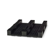 Palette plastique 1000 x 1200 mm - 3 semelles - charge dynamique jusqu'à 1500 Kg - MED1012N/CD/PP/3S_1