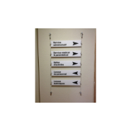 Signalétique directionnelle intérieure personnalisée - Création professionnelle avec PANO Nice Ouest_1