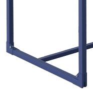Table GILKIT structure et plateau 2mm en métal bleu 130x63x78 cm_1