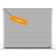 Double porte de garage sectionnelle anti-effraction RenoMatic - Rainure M - Surface Woodgrain - Motorisée - 9 couleurs disponibles_1