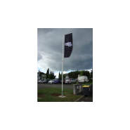 Mâts avec drapeaux personnalisables - Signalisation visuelle pour entreprises et événements_1