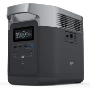 Kit station de charge portable 1800w - 1024wh ecoflow delta avec trois panneaux solaires pliables 160w_1