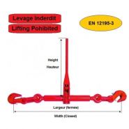 Tendeur d'arrimage express à cliquet pour chaîne 13 mm - EU-RCLB-13 - norme EN 12195-3_1