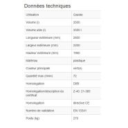238176w - Cuve à gasoil type FM 3500 L - stockage et distribution de diesel en polyéthylène double paroi_1