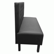 Banquette de restaurant capitonnée Cordoue - NOIR_1