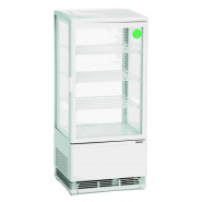 Mini vitrine réfrigérée 78 l, blanche, pour chr, traiteurs, boulangeries, pâtisseries et chocolateries - réf. 700578g bartscher_1