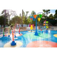 Pataugeoire - Arc-en-ciel arroseur en inox peint avec 3 arceaux colorés fabriqué en France_1