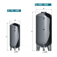 Réservoir à vessie vertical interchangeable ELBI DL - 750 à 5000 L - Pression 10 bars_1