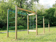 Structure Commando en bois lamellé-collé traité - 5,16 x 1,56 x 2,21 m_1