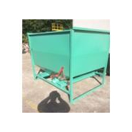 Trémie de stockage de semences ou aliments - capacité 2m3 - chaîne - tube carré 40 ép.2mm - tôle 20/10ème_1