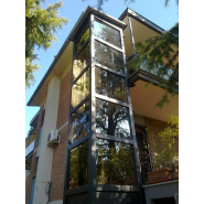 Élévateur à cabine hydraulique  - silencieux et élégant - installation en gaine maçonnée - Vimec E07_1