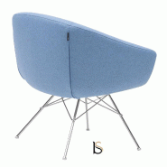Fauteuil AIKO - Softline - Feld Bleu 858_1