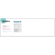 Tapis d'entrée personnalisé Karpet - 50x150 cm - rebords 2,5 cm - absorbant, anti-dérapant, lavable - PE02_1