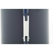 Mug thermos - acier inoxydable recyclé - poignée mousqueton - 300 ml - couleur bleue_1