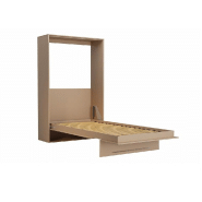 Armoire lit escamotable KOMPACT ECO - ouverture assistée - coloris taupe mat - couchage 140x200 cm - gain de place_1