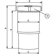 Dn 15 (série 975) - coupleur CEJN en acier - finition noire, pour applications hydrauliques et connexion à pleine pression_1