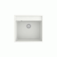 Éviers & plonges évier de cuisine avec trou de trop-plein blanc granit_1