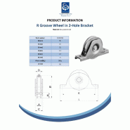 Roue à rainure ronde de 50 mm dans le support_1