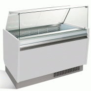 Vitrine de présentation glacier 10+10 bacs - ESTI Multicouleurs - Blanc_1