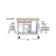 Établis mobile L 1000 mm x P 700 mm_1