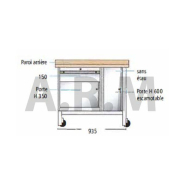 Établis mobile L 1000 mm x P 700 mm_1