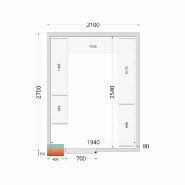 Kit de rayonnage pour Chambres Froides Tefcold CRPF2127_1