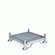 Support de filtration avec caillebotis pour big-bag filtrant (supcailmud)