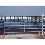 Barrière agricole en acier carbone étiré galvanisé à chaud - GEC 300 - 3m x 1,6m - 6 traverses_1