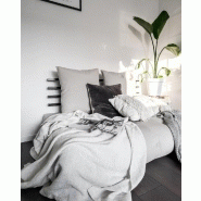 Canapé lit futon Shin Sano - en lin et pin massif - couchage 140x200 cm - design japonais - marque KARUP_1