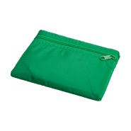 Sac shopping pliable - 190T polyester - Taille pliée 150 × 110 mm - Couleur vert - Poids 30 gr_1