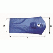 Dents de godet adaptables Feurst F 35 S - 3.6 kg - Dimensions précises_1