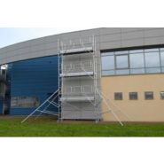 Échafaudage roulant aluminium Totem 2 Line 300 - Comabi SNC - hauteur de travail maximale 9,80 m_1