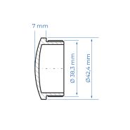 Embout plat inox Ø42,4mm_1