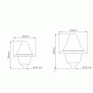 Luminaire d'éclairage public Viarmes - HID - 100W - Aluminium - Étanche IP66_1