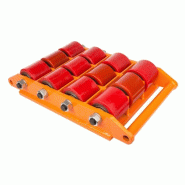 Patin rouleur TOR CRA-12 : 18T - avec plateau tournant - 12 rouleaux - Tor Industries_1