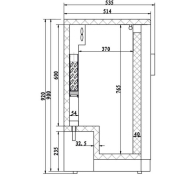Arrière-bar 2 portes vitrées - C2B - 223L - Température +2°C à +10°C - Éclairage LED - Fermeture à clé_1