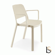 Fauteuil en polypropylène Maike - Sokoa - Beige_1