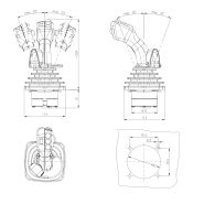 HS2 - Joysticks industriels - Spohn & Burkhardt - Technologie 3D Hall - Jusqu’à 10 millions de cycles_1