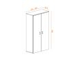Armoire haute portes battantes CASTA H196 - Deskissimo_1