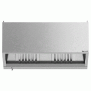Hotte caisson inox statique 1m40 avec filtre et éclairage | Profondeur 900 mm_1