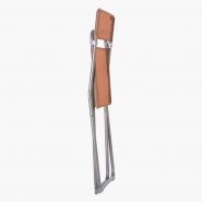 Chaise pliante Lfm2600_8899 - Lafuma - tube acier laqué et toile Batyline® Iso Terracotta_1