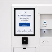 Station de distribution intelligente de détergent liquide - dosage automatisé et paiement intégré_1