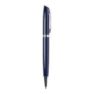 Stylo à bille en aluminium recyclé - bleu foncé - encre bleue - 19g_1