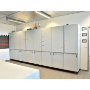 Armoire double-corps BIOLAB - Portes battantes hautes et coulissantes basses - Profondeur 750 mm - Réf ADCPB-4_1