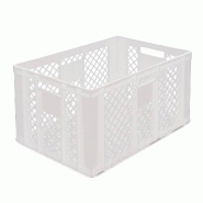 Bac euro ajouré couleur - 190407 – Blanc - 600 x 400 x 90 mm_1