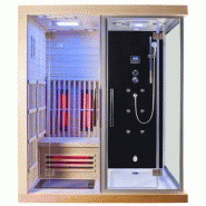 COMBI ​BOREAL®​ ​SIGMA​ 1820​ ​X 1230​ SAUNA INFRAROUGE + DOUCHE HAMMAM_1